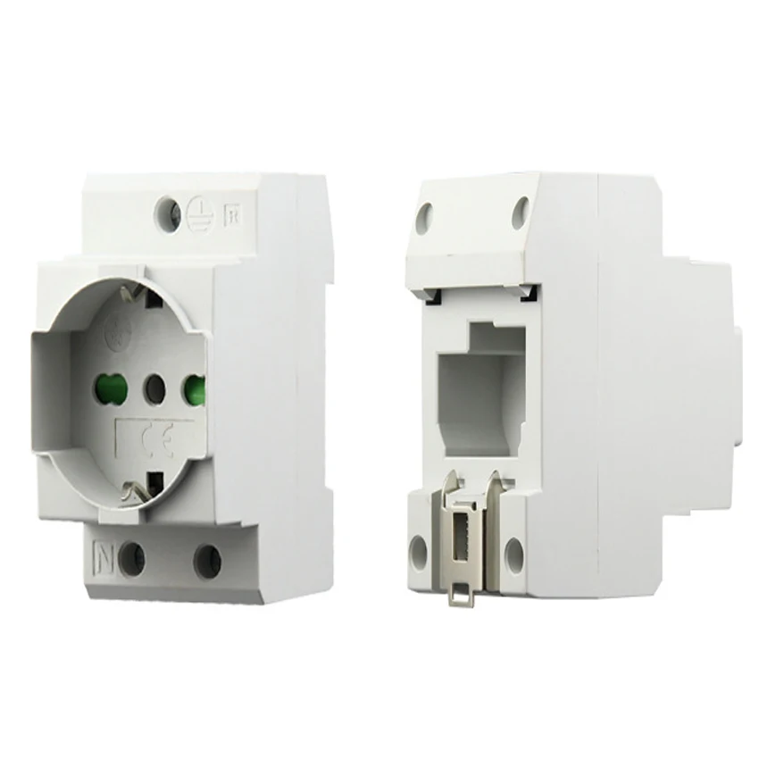 1pcs 15A 16A Modular Power Socket for European America Italy UK US EU DIN Rail German France PDU UPS Wall Cabinet,plug adapter,electrical socket,power socket