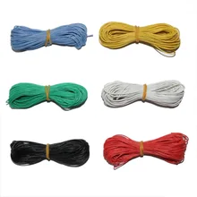 6 м 30 электрический провод для счётчика, Цветной Wire0.08 мм луженый медный провод гибкий силиконовый провод 60 V электроники провод 6 Цвет