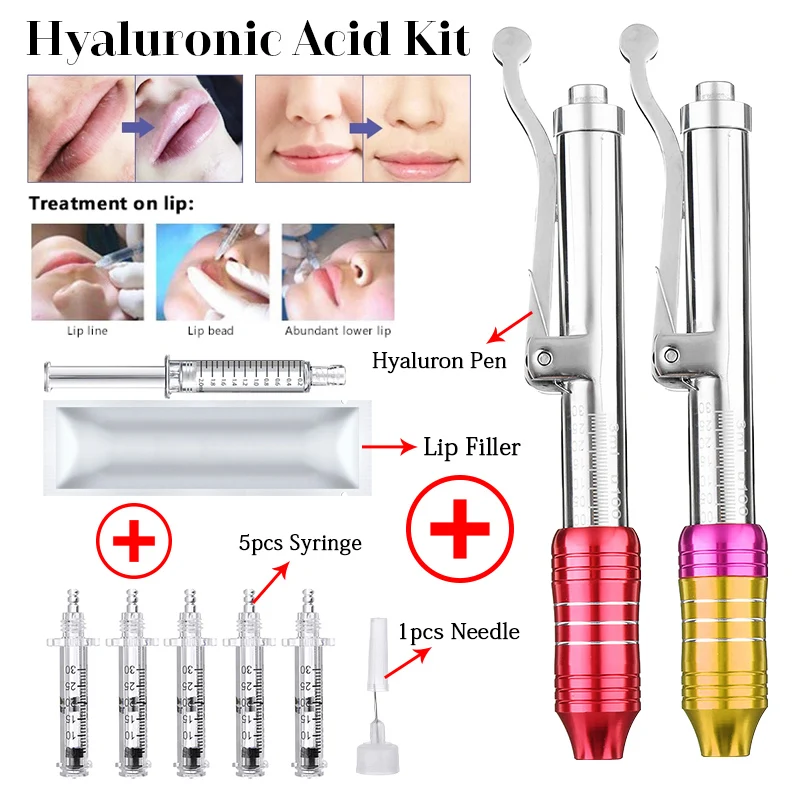

Sterile Lips dermal filler Kit Hyaluronic Pen Atomizer Hyaluron Acid Guns For Anti Wrinkle Filler Lip Lifting Atomizer Injection