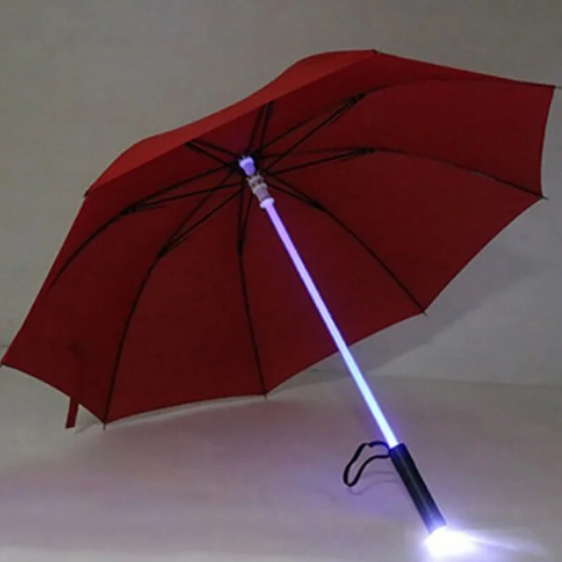 Светодиодный светильник, меняющийся на валу/Встроенный фонарь, вспышка, зонт, светильник, зонты, лазерный меч, светильник, зонты для гольфа