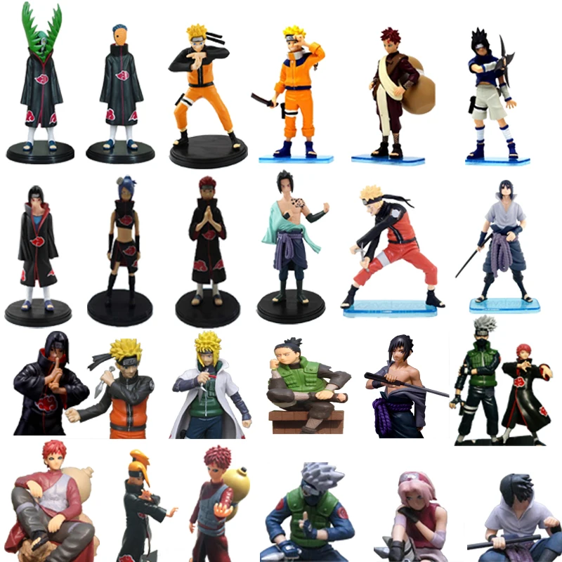1pc/lot Naruto Figures 26 Styles Anime Zetsu/Minato/Itachi/Sasuke