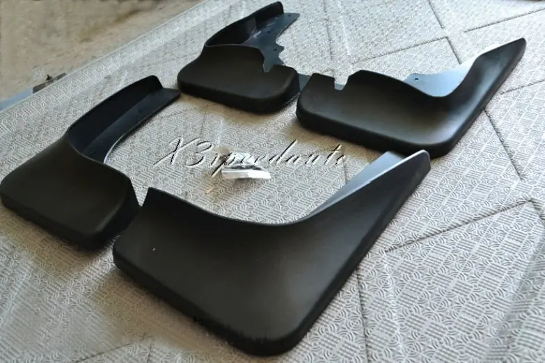 New High Quality 4PCS Black Soft Plastic Fenders Mudguards For Mitsubishi Outlander 2009 2014