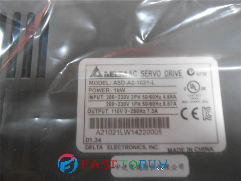 ASD-A2-1021-L Delta AC Servo Drive 1ph 220V 1KW 7