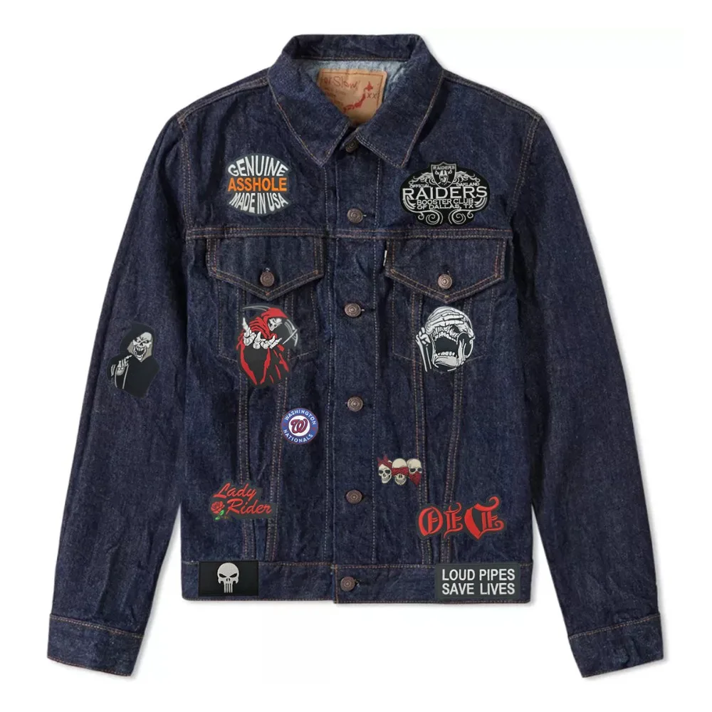 Жилет с вышивкой для байкеров See No Evil Череп железо мотоцикла клуба MC|vest patches|jacket back