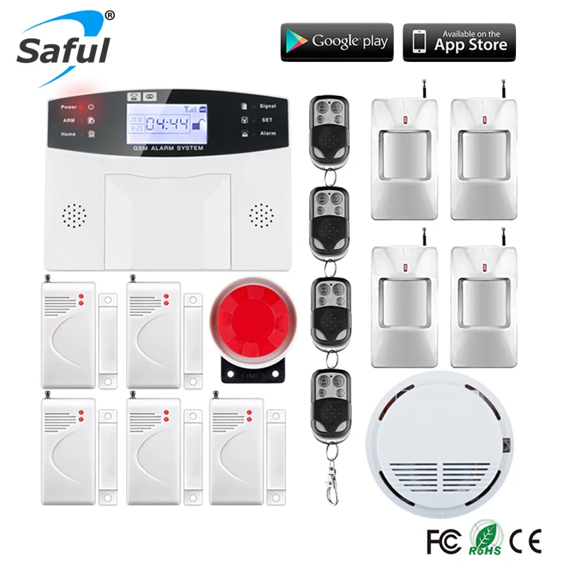 bilder für LCD Display Drahtlose GSM Alarm System Russische und Englisch Spanisch Französisch sprach SMS und Rauch Sensor Home Security Alarm System bilder für LCD Display Drahtlose GSM Alarm System Russische und Englisch Spanisch Französisch sprach SMS und Rauch Sensor Home Security Alarm System