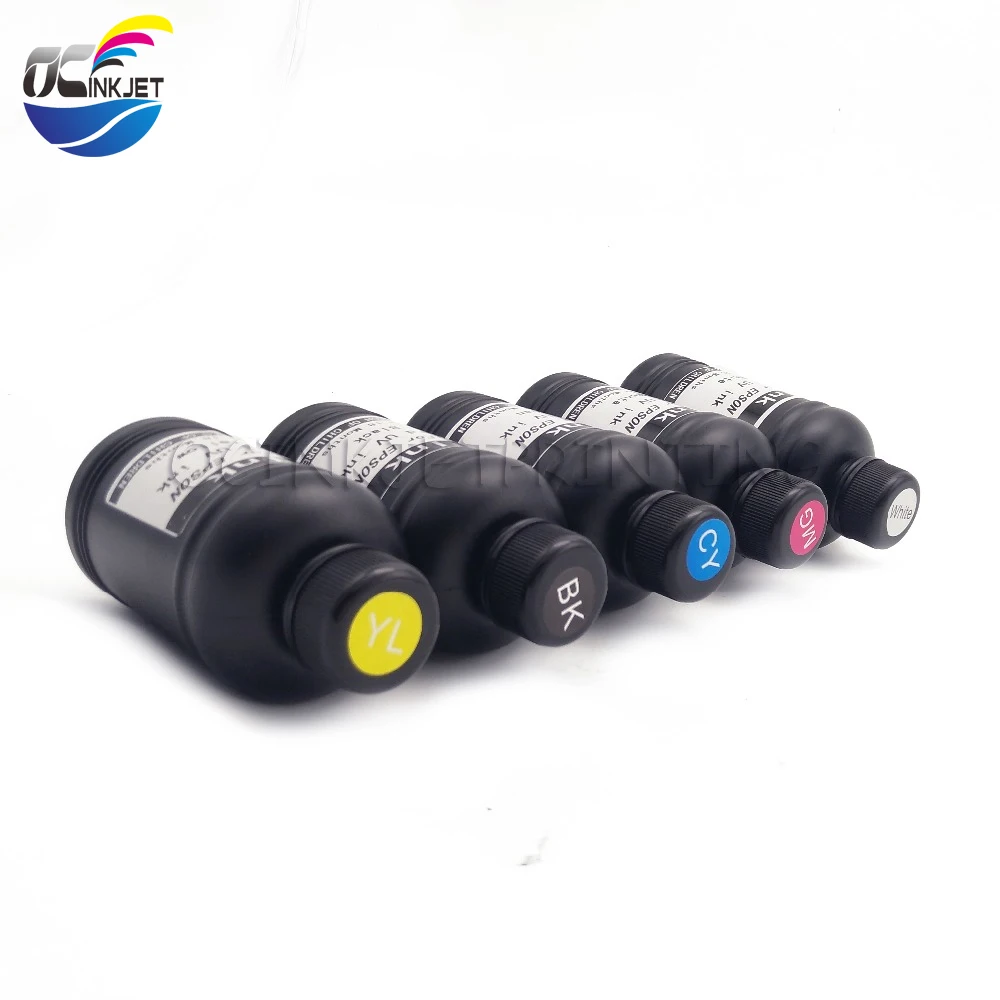 5 Colors LED UV Ink For Epson 1390 L800 1400 1410 1430 1500W R280 R290 R330