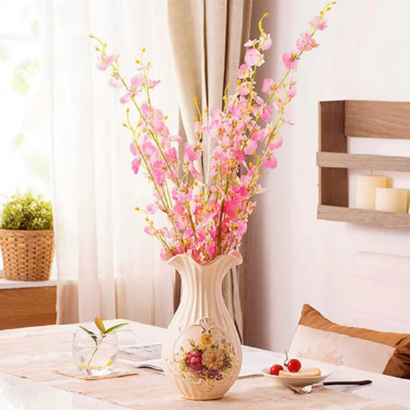 

Vase Dried flower vase modern simple European ceramic ornaments creative arts crafts flower floor living room Home Furnishing