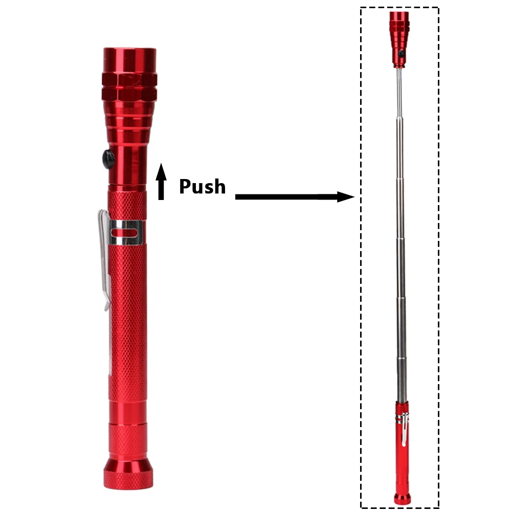 Многофункциональный телескопический шеи 3 светодиодный фонарик магнитной головки Палочки до инструмент свет лампы