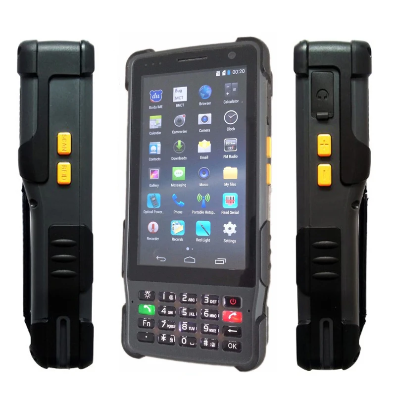 China Android Rugged Waterproof Big Phone Shockproof 8200mAH Handheld Terminal PDA Barcode Scanner Reader XDSL Power ONU Tester
