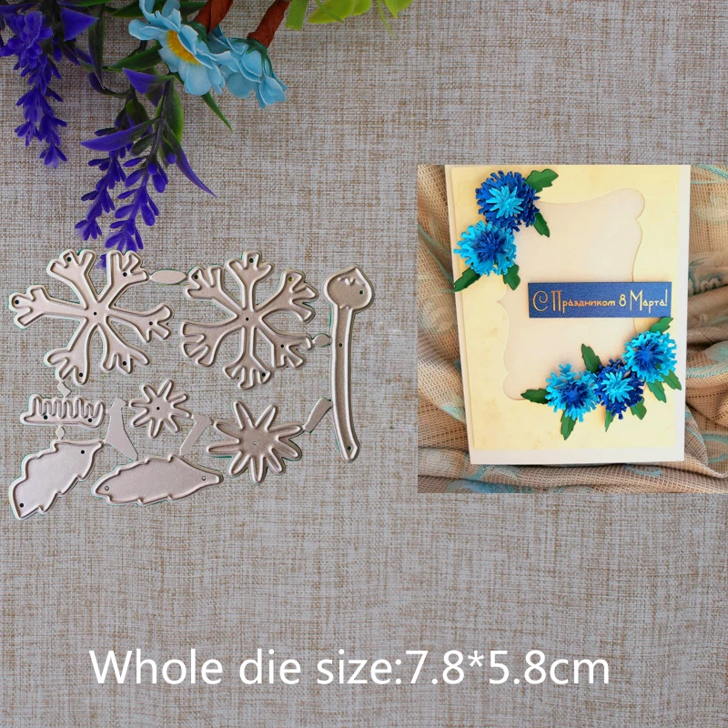 

2019 New Arrival Beautiful Cornflower Bachelor Cutting Dies Stencil DIY Scrapbook Embossing Decor Paper Card Craft 78X58mm