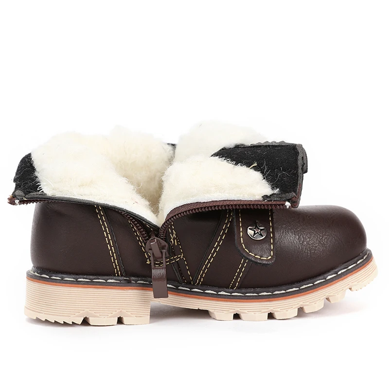 MMnun/ г. зимняя обувь для детей, ботильоны из фетра и плюша, классические зимние ботинки для мальчиков 2-6 лет, размер 22-27 ML9870