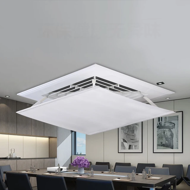 White ABS PVC Vent Guide Air Vent Deflector For Central AC - Adjustable ...