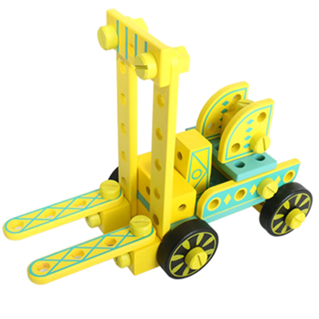 Educational STEM Learning Toy for Kids, Construction Engineering Building Blocks Set - Engineering Truck
