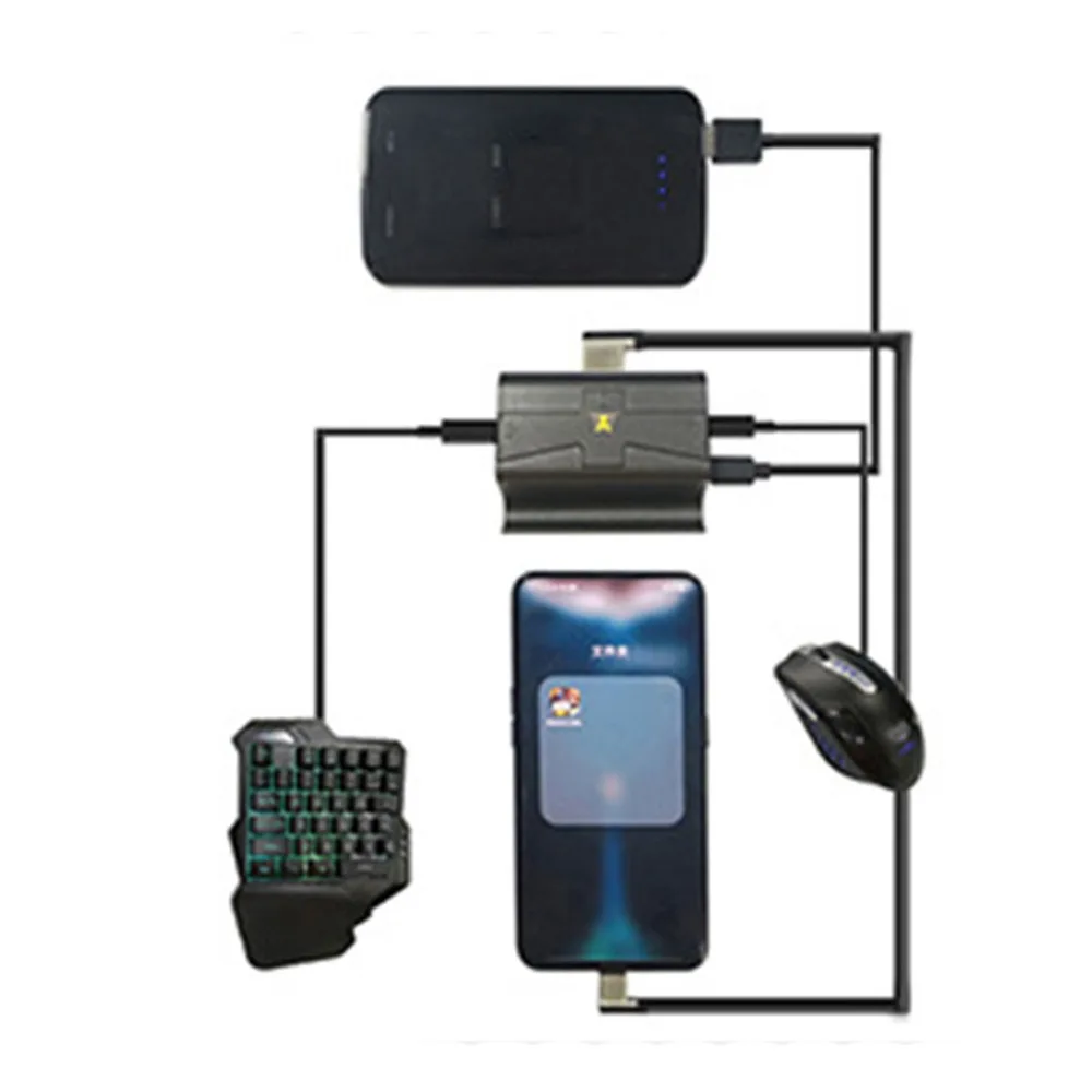 

G1X Keyboard Mouse Converter Station for Android Phone Bluetooth Adapter Dock Gamepad Mobile PUBG Keyboard Game Converter Holder