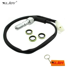 XLJOY-interrupteur de feux de freins hydrauliques avec prise mâle pour moto, boulon Banjo à Double purge, 10x1.25mm