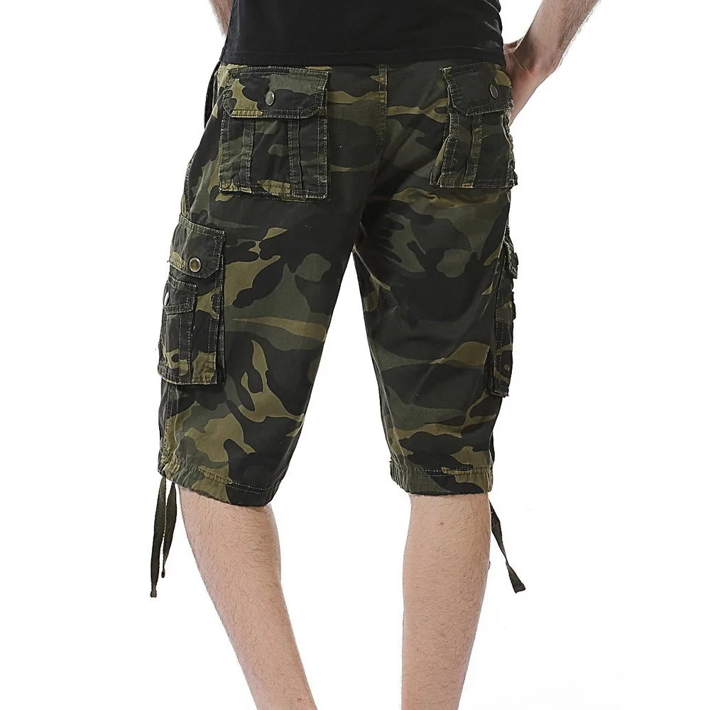 Men'sCasual камуфляж карман пляжные работа для брюк брюки-карго Брюки Гарем карго Jogger брюки для танцев мужские узкие StretchZ313