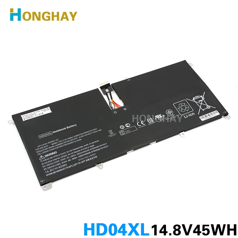 HONGHAY HD04XL Батарея для HP Spectre XT PRO 13 685866-1B1 685866-171 685989-001 14,8 В 45wh