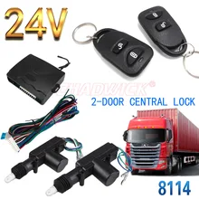 24 V Fechadura Da Porta Central que trava o sistema Do Veículo de controle Remoto Keyless 2 porta de entrada para o caminhão van lorry vagão CHADWICK 8114