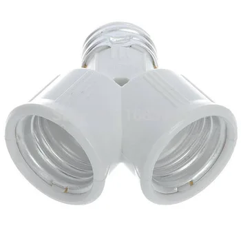 

Best Price E27 Base Led Light Lamp Bulb Socket Y Shape 1 to 2 Converter Adapter Splitter