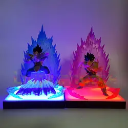 Dragon Ball Z Сон Гоку Вегета Супер Saiyan DIY Светодиодная лампа аниме Dragon Ball Z DBZ Сон Гоку LED Освещение украшения