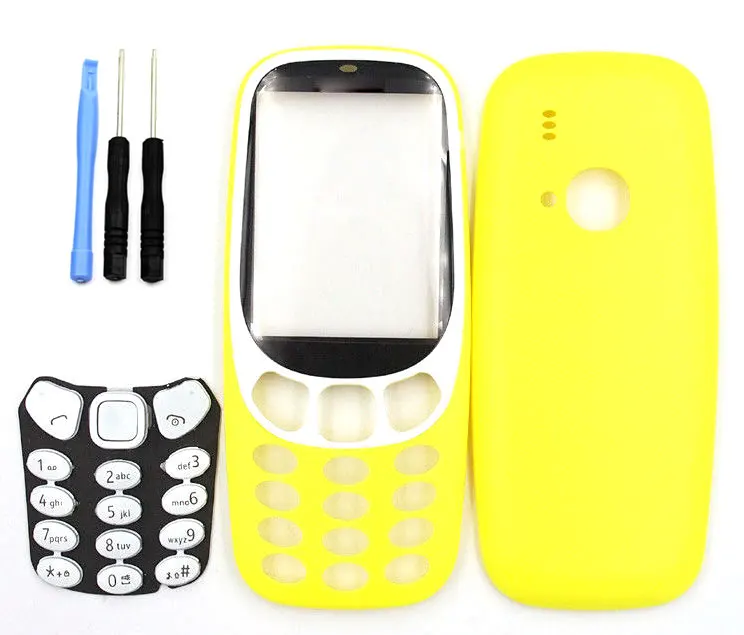 Новый Classia Корпус Обложка рамка Батарея двери чехол клавиатура для Nokia 3310 и