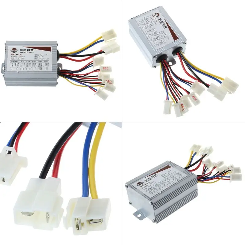 Excellent 1 Pc DC36V 500W Brushed Controller Motor Foot Pedal In/Off Switch Wiring Electric Bike Scooter Speed Control 3