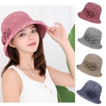 Летние рыбацкие шляпы с принтом, женские хлопковые шляпы с принтом, Весенняя шляпа с полями для путешествий, элегантные пляжные кепки с цветочным принтом, солнцезащитные кепки