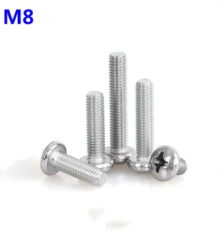 

100PCS M8*10/12/14/16/18/20 Philips cross head Screws Bolts Nuts Hex Socket Head Cap Screw Bolts Fasteners Repair Hardware tools