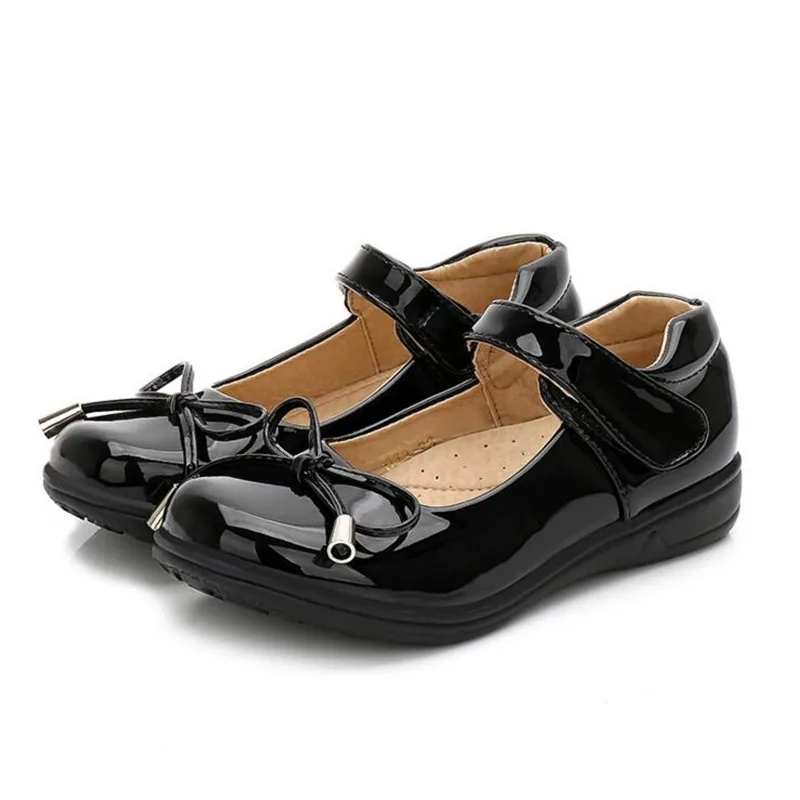 Girls shoes black& white princess dress shoes primary school Students...
