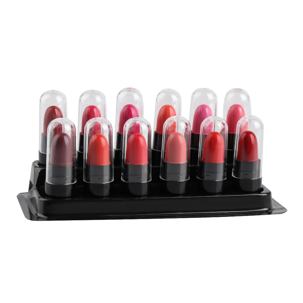 

12pcs/Set Lipsticks Long Lasting Mini Lipstick Lip Gloss Cream Moisturizing Mini Size Moisturizing Makeup Beauty Cosmetics