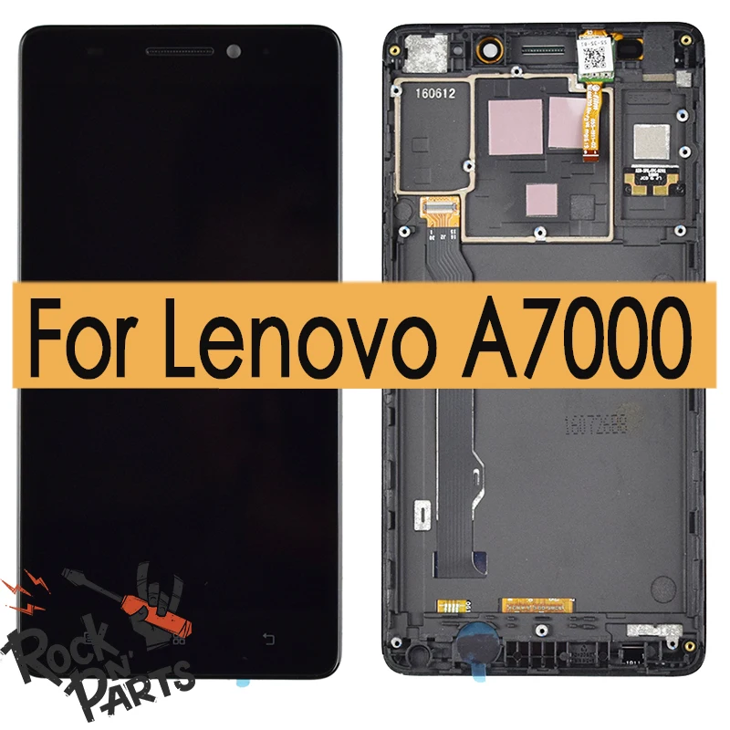 

5.5inch For Lenovo A7000 Original Lcd Display Digitizer Touch Screen With Frame For A7000 Replacement black