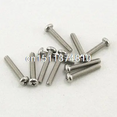 

50  Metric M8 25mm Stainless steel Cross Recessed Pan Head Screws