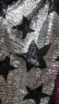 

nice looking S-1093 sequins embroidery tulle mesh lace fabric with good quality for party dress
