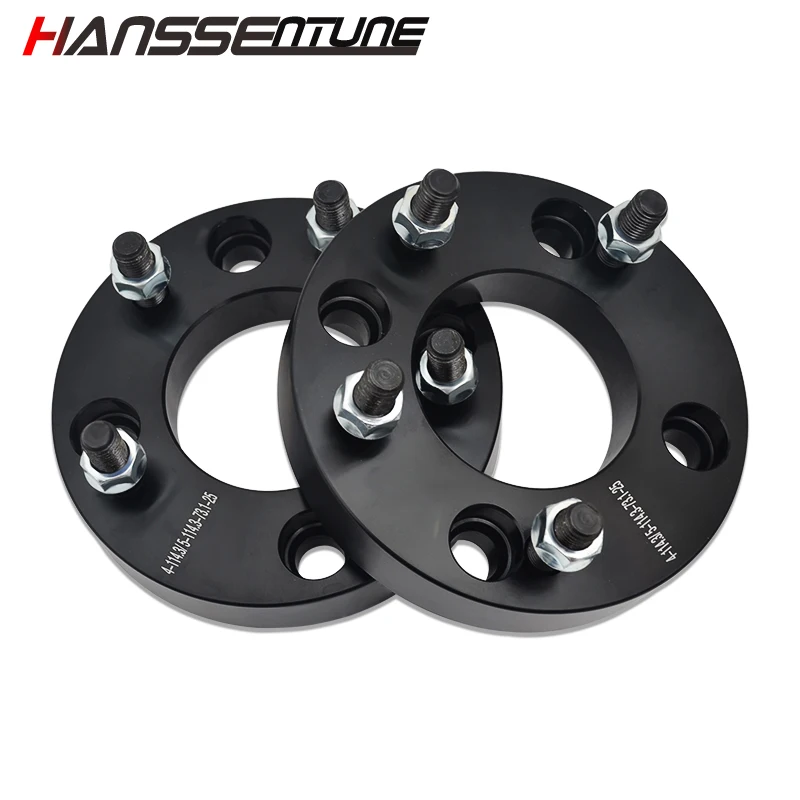 4x100 to 4x114.3 Wheel Spacers Adapters12x1.5 Stud & Nuts 25mm 1" inch