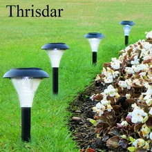 Thrisdar 6 шт. наружные солнечные садовые лампы для газонов Солнечный пейзаж Спайк прожектор фонарь дорожка сад задний двор Освещение