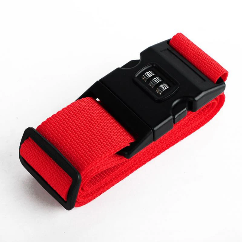 

3 Pcs Suitcase Straps Travelling Backpack Bag Luggage Adjustable Safe Belt with Buckle BB55