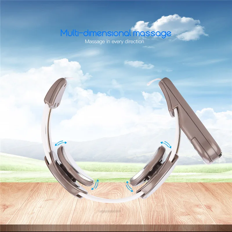 Wireless USB Rechargeable Infrared Heating Pulse Neck Massager Electric Vibration Relax Cervical Acupuncture Stimulator Therapy Wireless USB Rechargeable Infrared Heating Pulse Neck Massager Electric Vibration Relax Cervical Acupuncture Stimulator Therapy