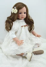 60 cm Wedding simulation doll girl baby toy rebirth doll model child toy