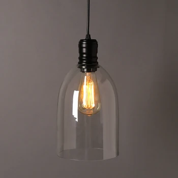 

Vintage pendant lights iron white glass hanging bell pendant lamp E27 110V 220V for dinning room home decor planetarium HM41