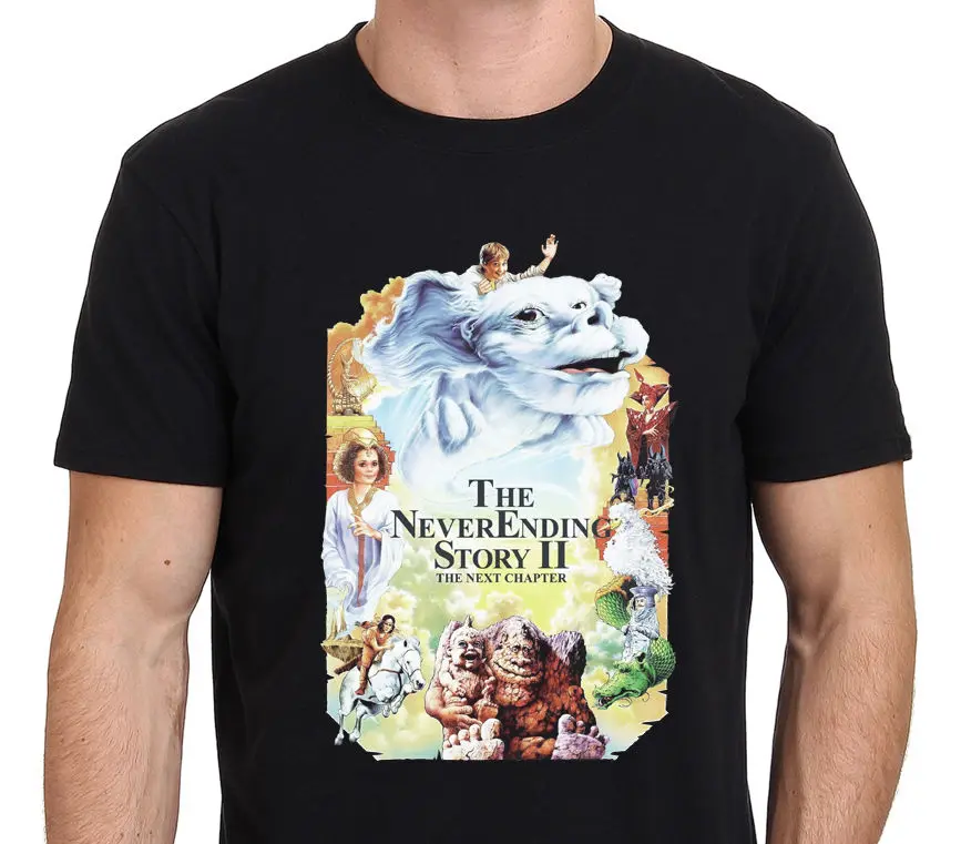 The Neverending Story 2 Vintage Movie Poster T Shirt Size: S to 3XL Newest 2017 Fashion Stranger 