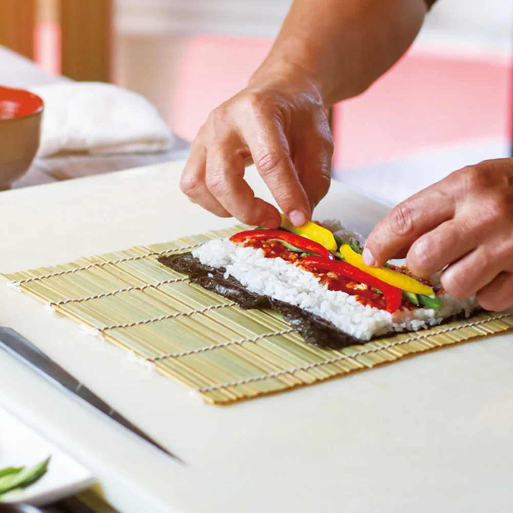 1 Set Sushi Rolls Maker Bamboo Rolling Mats Sushi Molds Tools Rice Ball