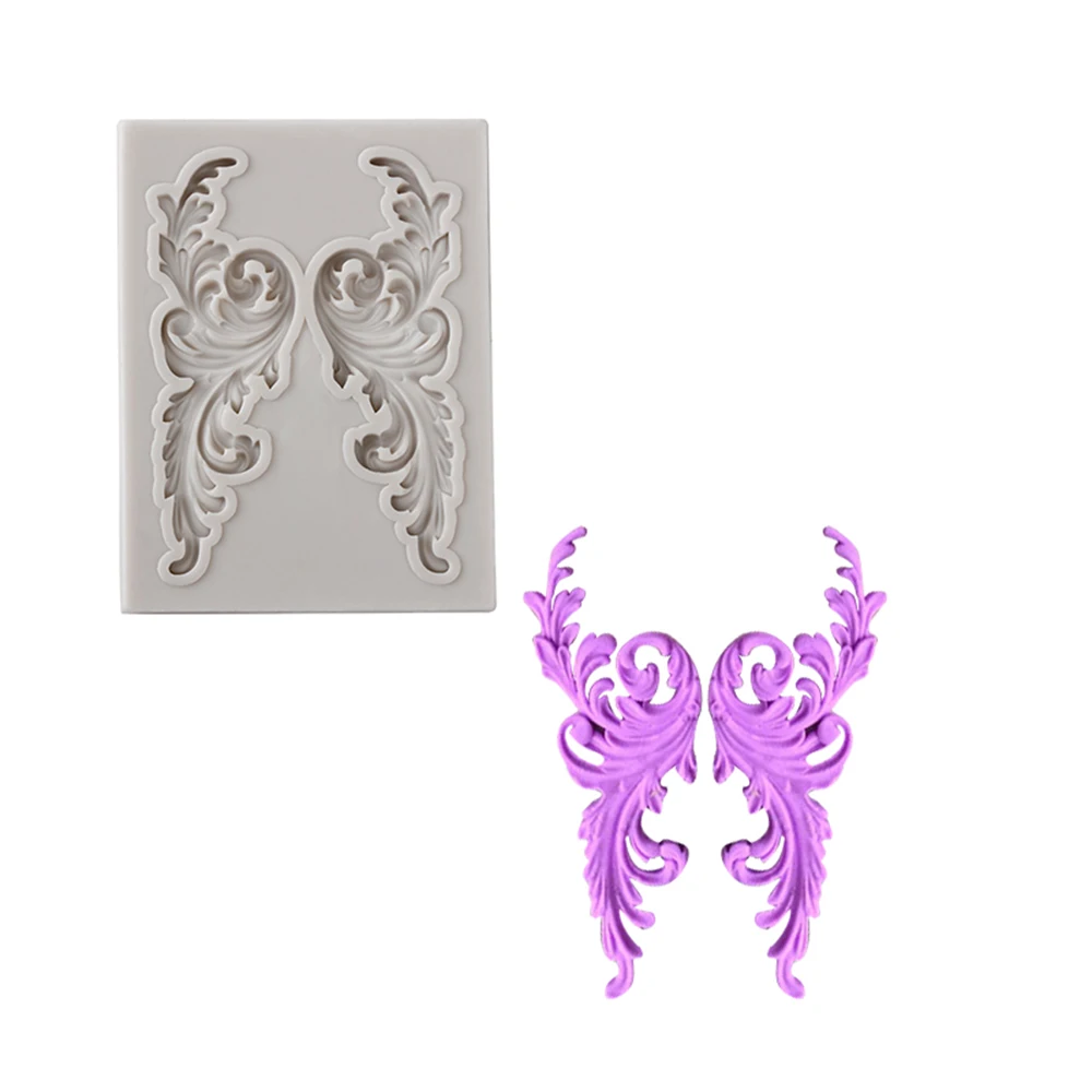 

1PCS Retro Pastry European Relief Pattern Border Decor Silicone Fondant Cake Mold Embossing Tools Chocolate Flower Cake Mold