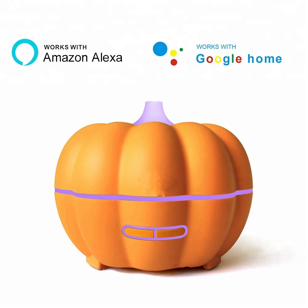 AMAZON ALEXA & GOOGLE App ароматерапия диффузор 350 мл натуральное дерево зернистое масло