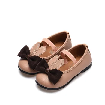 

2020 Autumn Fashion Children Shoes Girls Flats Lovely Bunny And Bow Kids Shoes For Girl Princess Shoes Toddler Baby Girl Shoes