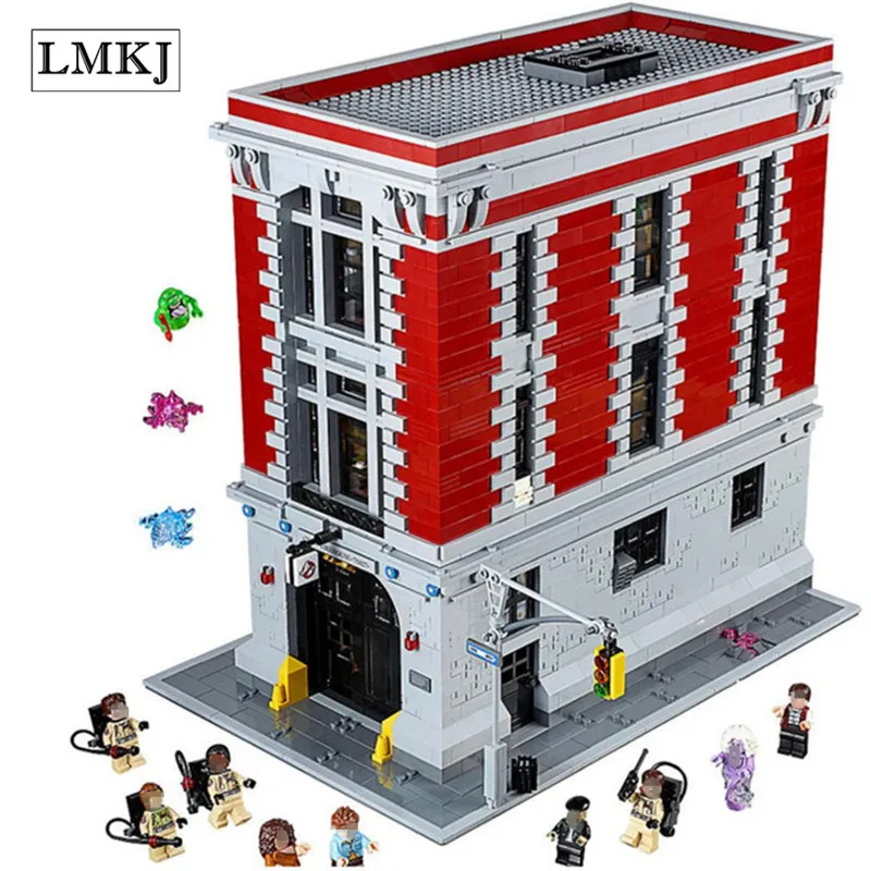 

Lepin 4705Pcs Genuine Ghostbusters Firehouse Headquarters Model Building Blocks Bricks Kids Toys Compatible with Legoingly 75827