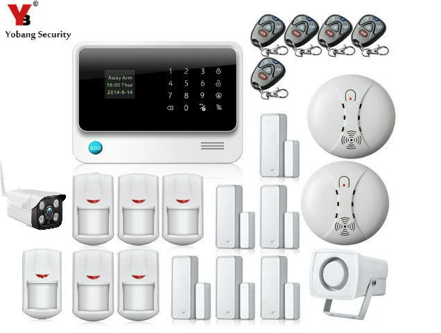 YobangSecurity WiFi GSM GPRS font b Alarm b font System G90B IOS Android APP Control Home