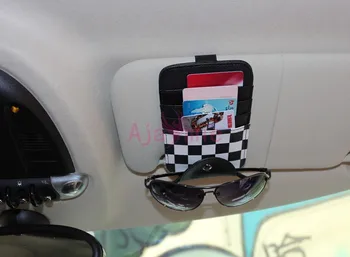 

Accessories For BMW Mini Cooper Interior Moulding Storage Bag Glass Clamp Card Holder Cardcase Protector Car Styling