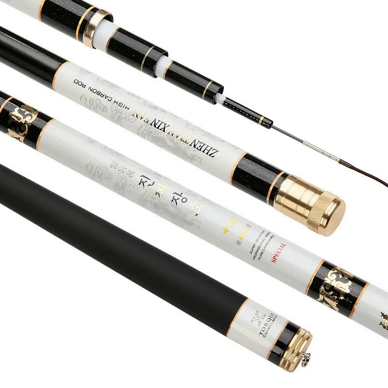 

Drop Shipping New Carp Fishing Pole Stream Hand Rod Telescopic Fishing Rod Carbon Fishing Tackle 4.5M 5.4M 6.3M 7.2M
