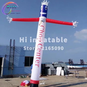 

one leg customized inflatable cute design air dancer with logo printing