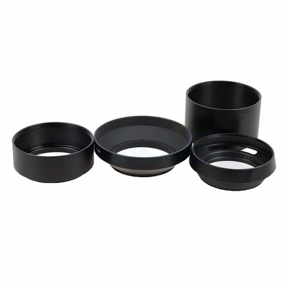 

55mm Standard/Telephoto/Wide Angle/Vented Curved Metal Lens Hood Kit Set For Nikon D5500 D5300 D3200 D3300 and AF-P 18-55mm Lens